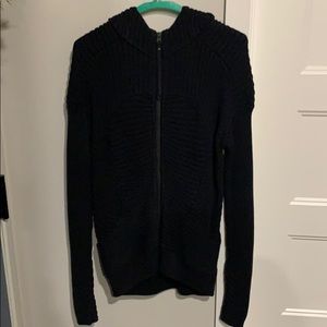 Black zip up hoodie